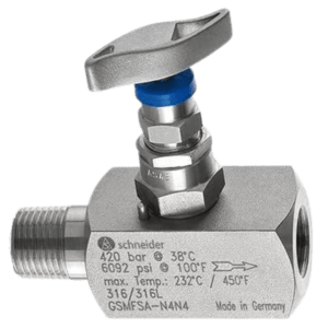 Zawór manometryczny ze śrubą odpowietrzającą – Seria G