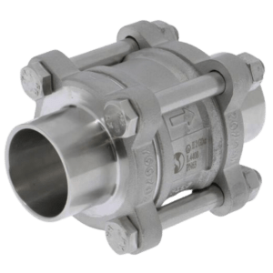 Seria 381 zawór zwrotny stal kwasoodporna FDA