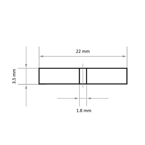 Tarcza polerska P7- R22 22×3.5 mm z węglikiem krzemu ziarnistość 240 - obrazek 5