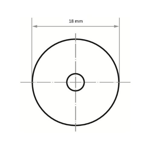 Tarcze ścierne uniwersalne PSH Ø 18 mm tlenek glinu ziarnistość 180 - obrazek 4