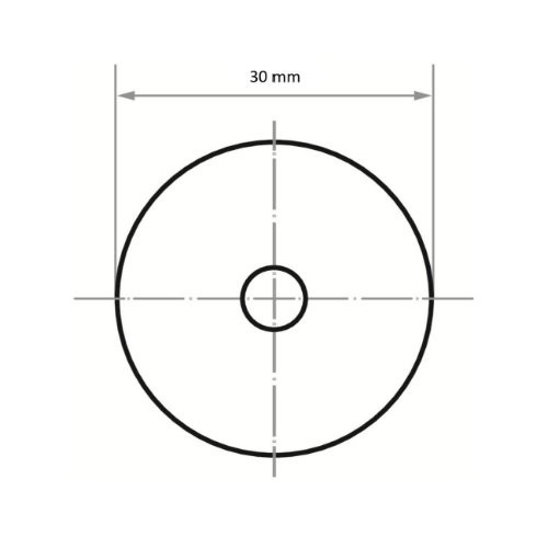 Tarcze ścierne uniwersalne PSH Ø 30 mm tlenek glinu ziarnistość 240 - obrazek 4