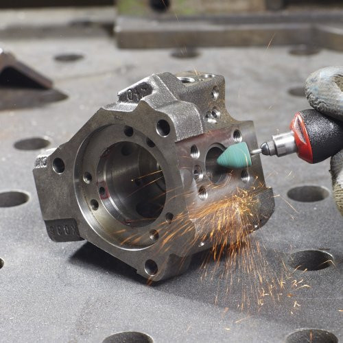 Stożkowa nasadka ścierna SKWKS uniwersalna 10×15 mm specjalny tlenek glinu ziarnistość 320 - obrazek 6