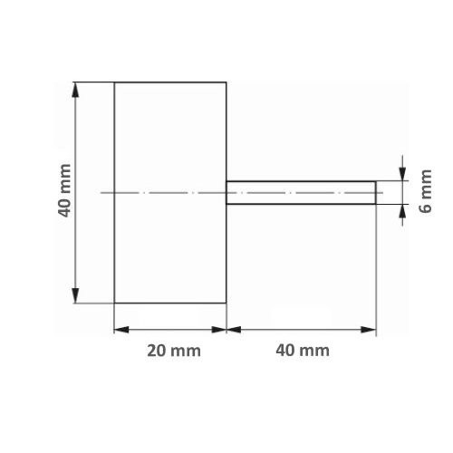 SFL uniwersalne trzpieniowe kółko listkowe 40×20 mm trzpień 6 mm ziarno ceramiczne 60 - obrazek 6