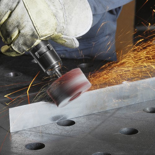 Uniwersalny szczotka listkowa montowana SFM 50×20 mm trzpień 6 mm tlenek glinu ziarnistość 100/80 - obrazek 6