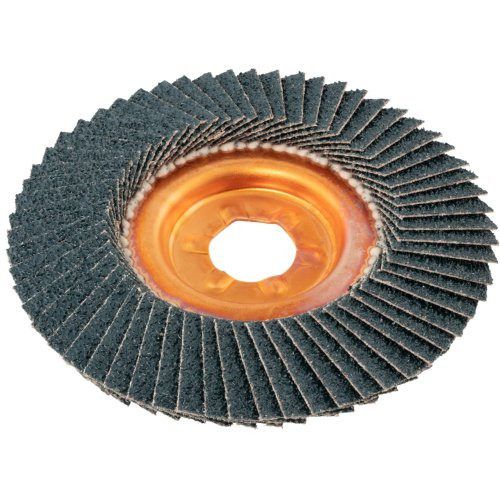 Tarcza listkowa SLTB do stali nierdzewnej Ø 125 mm ziarnistość 60, tytanian cyrkonu (zirconia alumina) | kształtowana (dished) - obrazek 3