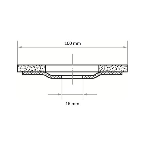 Tarcza listkowa uniwersalna SLTO Ø 100 mm ziarnistość 40 tlenek cyrkonu | prosta - obrazek 5