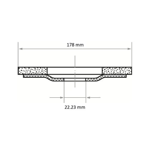 Tarcza listkowa uniwersalna SLTO Ø 178 mm ziarnistość 120, tlenek cyrkonu | prosta - obrazek 5