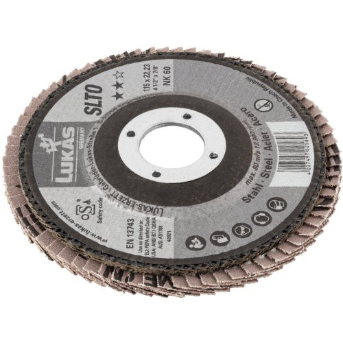 Tarcza listkowa uniwersalna SLTR Ø 115 mm z ziarnem ceramicznym 60 | wklęsła - obrazek 2