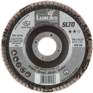 Tarcza listkowa uniwersalna SLTR Ø 115 mm z ziarnem ceramicznym 60 | wklęsła