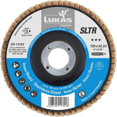 Tarcza listkowa uniwersalna SLTR Ø 178 mm ziarnistość 60 ceramika | wklęsła