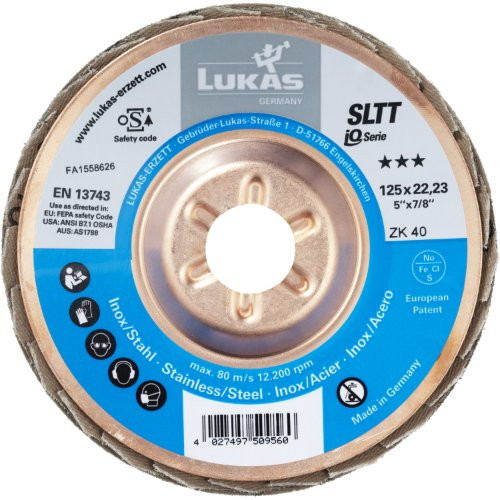 Tarcza listkowa uniwersalna SLTT Ø 150 mm ziarno cyrkonowo-glinowe 40 | płaska