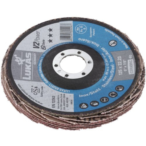 Tarcza lamelkowa uniwersalna V2 Power Ø 178 mm ziarnistość 60 ceramiczna | płaska - obrazek 2