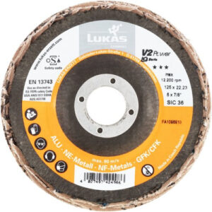 Tarcza listkowa uniwersalna V2 Power Ø 115 mm z węglikiem krzemu, gradacja 40 | płaska