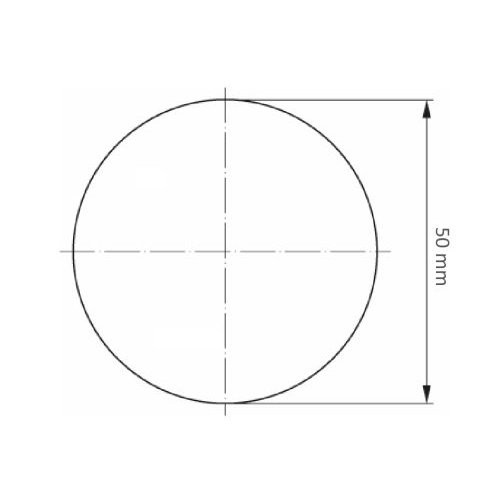 uniwersalna miniaturowa tarcza lamelowa Ø 50 mm tlenek cyrkonu ziarno 120 płaska - obrazek 5