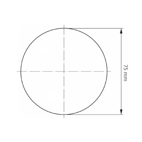 uniwersalna miniaturowa tarcza listkowa Ø 75 mm ziarnistość 80 tlenek cyrkonu i glinu płaska - obrazek 5