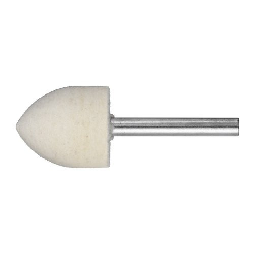 Grot stożkowy P3SP montowany na drzewcu 12×20 mm trzpień 6 mm filc do past polerskich