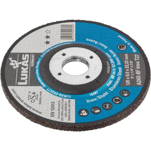 T27 tarcza szlifierska do stali nierdzewnej 230×6 mm z wgłębieniem | do szlifierki kątowej | A24X-BF - obrazek 2