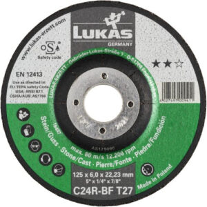 T42 tarcza tnąca do kamienia 230×3 mm z obniżonym środkiem | do szlifierki kątowej | C24R-BF