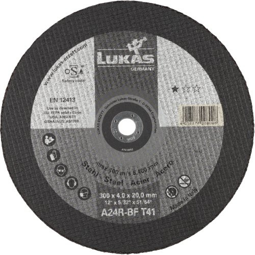 Tarcza tnąca T41 do stali 300×4 mm prosta | do przecinarki spalinowej | A24R-BF