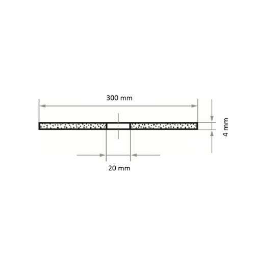 Tarcza tnąca T41 do stali 300×4 mm prosta | do przecinarki spalinowej | A24R-BF - obrazek 5