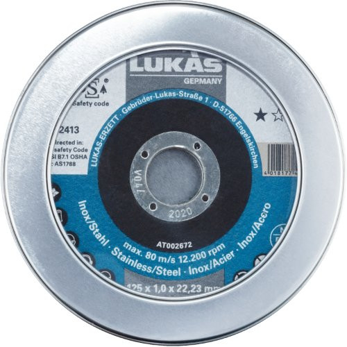 Tarcze do cięcia w pudełkach T41 do stali nierdzewnej 125×1 mm proste | do szlifierki kątowej | A60S-BF