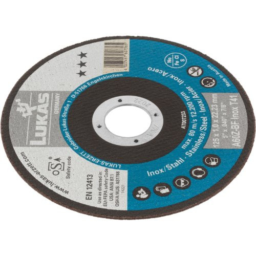 Tarcze do cięcia w opakowaniach T41 do stali nierdzewnej 125×1 mm proste | do szlifierki kątowej | A60Z-BF - obrazek 4