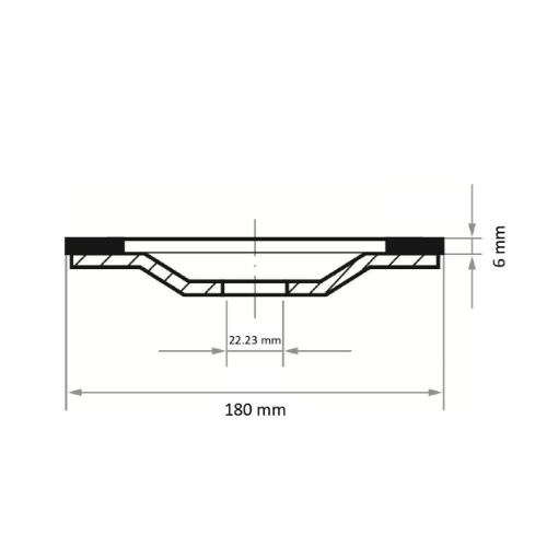 Tarcza diamentowa uniwersalna DST S6 do szlifierki kątowej Ø 180 mm - obrazek 5