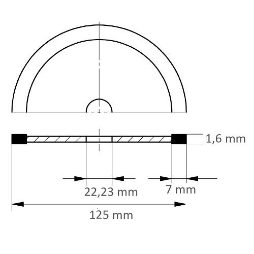 Tarcza diamentowa FLIESE S7 do cięcia kamienia/płytek Ø 125 mm do szlifierki kątowej - obrazek 5