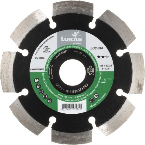 Tarcza diamentowa tnąca LD3 S10 do kamienia/betonu/asfaltu Ø 180 mm do szlifierki kątowej