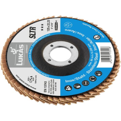 Tarcza listkowa uniwersalna SLTO Ø 125 mm ziarnistość ceramiczna 60 | płaska - obrazek 2