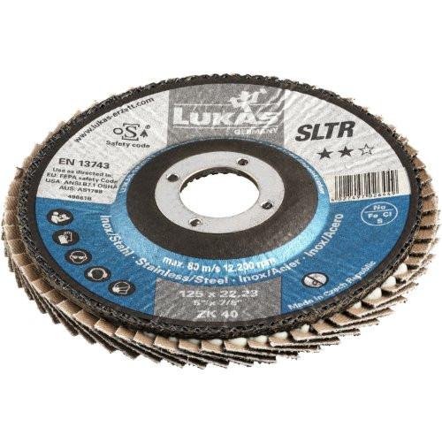 Tarcza listkowa SLTR uniwersalna Ø 125 mm cyrkonit ziarno 40 | skośna - obrazek 2