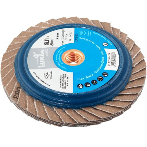 Tarcza lamelowa uniwersalna SLTflex Ø 125 mm ziarno specjalne cyrkonowo-glinowe 40 | płaska - obrazek 2