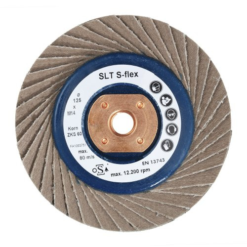 Tarcza lamelkowa SLTs-flex uniwersalna Ø 125 mm Zirkonkorund Ziarnistość 40 płaska