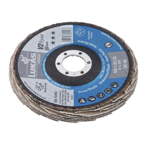 Tarcza listkowa V2 POWER uniwersalna Ø 115 mm cyrkonkorund ziarnistość 60 skośna - obrazek 3