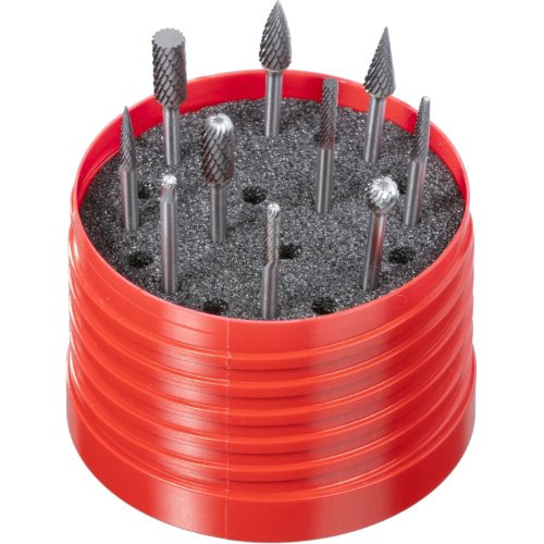 Zestaw frezów F10 10 części trzpień mm trzonek 3 mm | cięcie 7 do stali