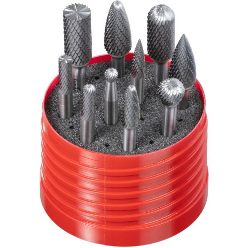 Zestaw frezów F10 10 części trzpień mm trzonek 6 mm | cięcie 7 do stali