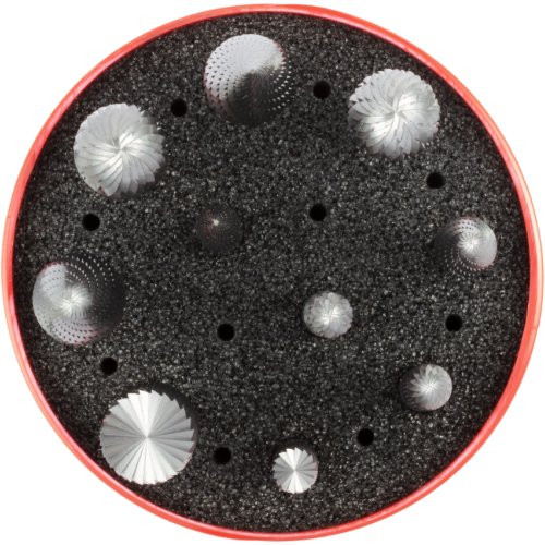 Zestaw frezów F10 10 części trzpień mm trzonek 6 mm | cięcie 7 do stali - obrazek 2