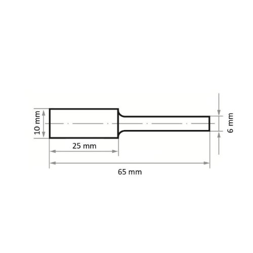 Frezy walcowe HFAS do materiałów twardych 10×25 mm trzonek 6 mm | nacinanie czołowe ZF1 4 - obrazek 3