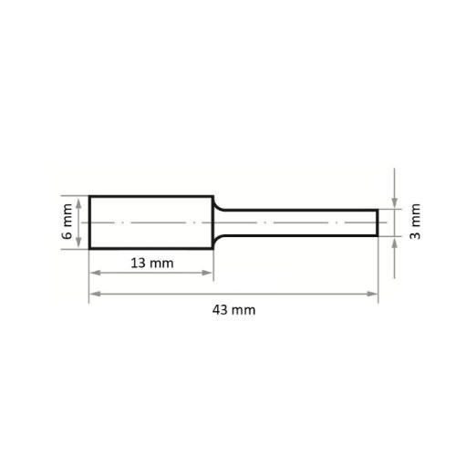Głowica walcowa HFA do stali 6×13 mm trzpień 3 mm | skrawanie 7 - obrazek 3