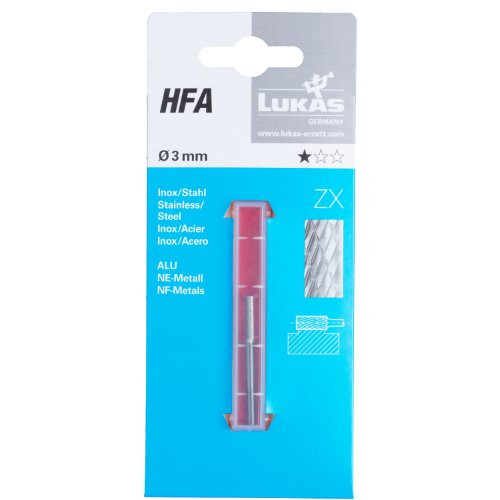 HFA uniwersalny walcowy frez 12×25 mm trzonek 6 mm | nacięcie ZX | handel detaliczny