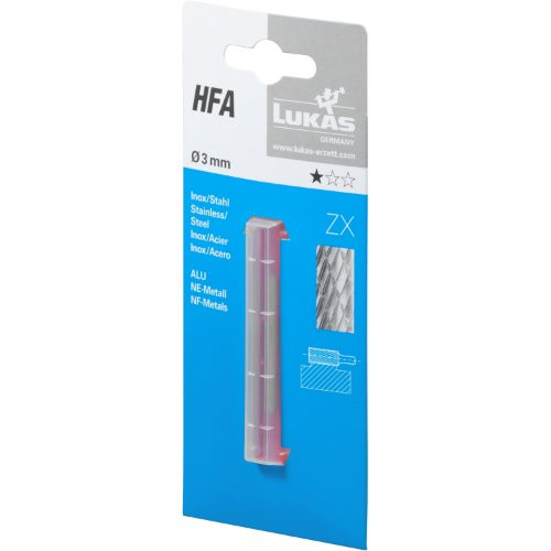 HFA uniwersalny walcowy frez 12×25 mm trzonek 6 mm | nacięcie ZX | handel detaliczny - obrazek 2