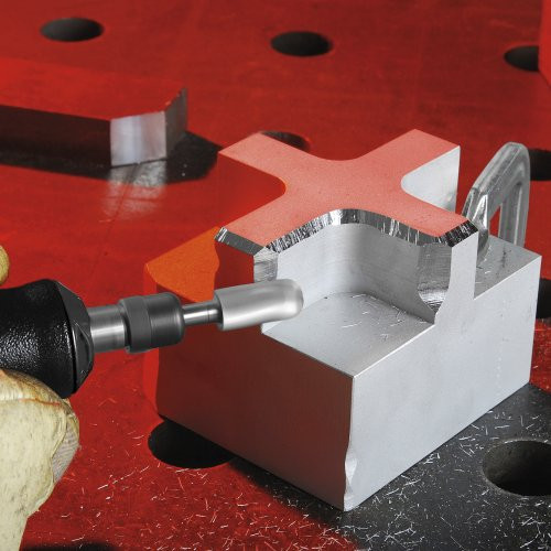 Frezy cylindryczne HFC z zaokrąglonym czubkiem do aluminium 16×25 mm, trzonek 6 mm | cięcie 9 - obrazek 6