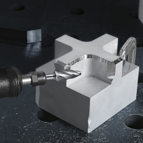 HFF okrągły frez trzpieniowy do aluminium 12×25 mm trzpień 8 mm | cięcie 9 - obrazek 5