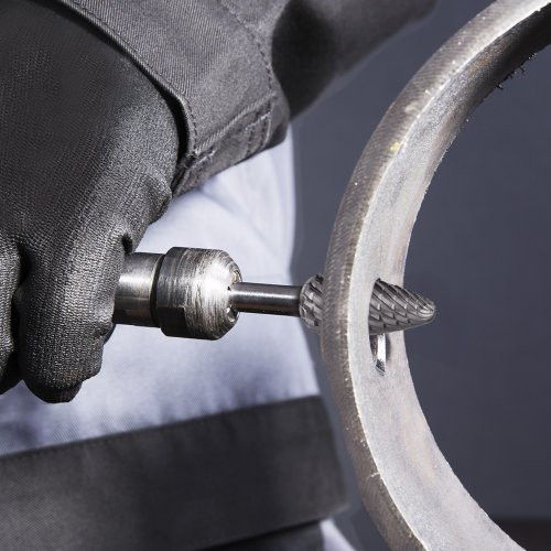 Frezy walcowo‑stożkowe HFF z zębami Z42 do stali nierdzewnej/stali 6×18 mm trzonek 6 mm - obrazek 6