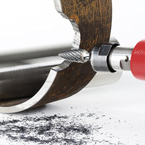 Grotowy frez kulisty HFG do stali nierdzewnej/stali 12×25 mm trzpień 6 mm | zęby Z42 - obrazek 6