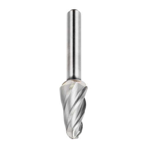 Grotowy frez kulisto-stożkowy HFL do aluminium 12×25 mm trzon 6 mm | cięcie 9 - obrazek 2