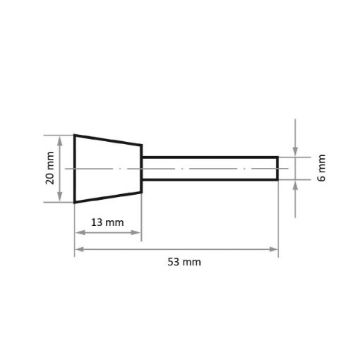 Frezy specjalne HFN do materiałów twardych kształtowe 20×13 mm trzonek 6 mm | cięcie 4 - obrazek 3