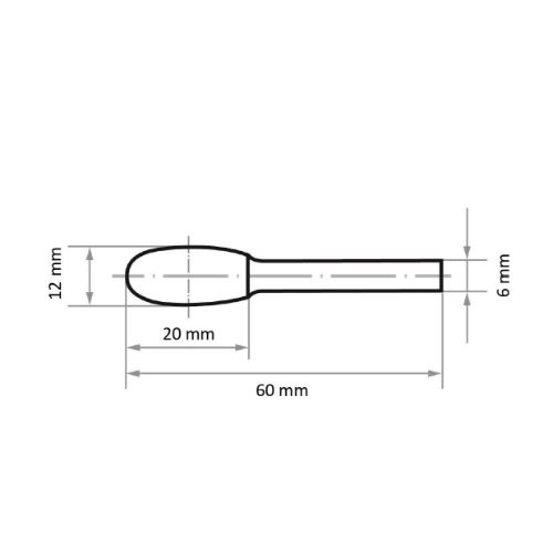 Grot HSS MFE w kształcie łzy do stali nierdzewnej/stali 12×10 mm trzonek 6 mm | cięcie 3 - obrazek 3