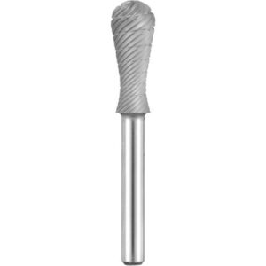 Frezy nasadowe HSS MFK w kształcie łezki do stali nierdzewnej/stali 12×30 mm trzonek 6 mm | cięcie 3