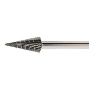 Frezy walcowo-stożkowe HSS MFM do stali nierdzewnej/stali 12×30 mm trzpień 6 mm | skrawanie 3